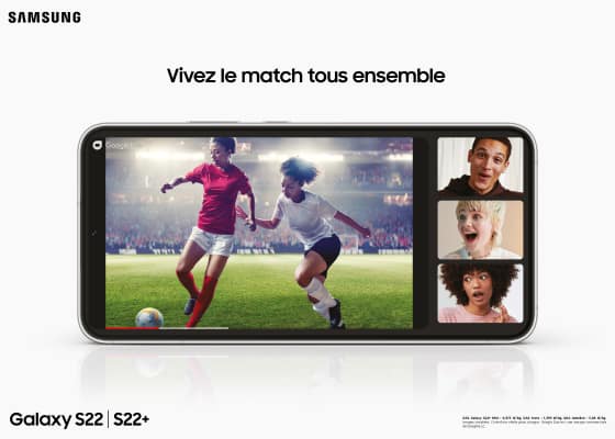 Ecran Dynamic Amoled 2x du Samsung Galaxy S22 reconditionné