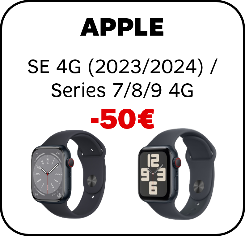 Image de Apple Watch SE / Series 7 / Series 8 / Series 9 (4G)