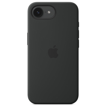 Coque silicone noir pour iPhone 16e